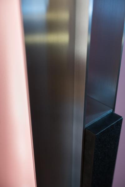 Duccio Maria Gambi Duccio Maria Gambi Hallebarde sconces in brushed aluminium and granite