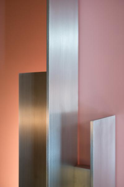 Duccio Maria Gambi Duccio Maria Gambi Hallebarde sconces in brushed aluminium and granite