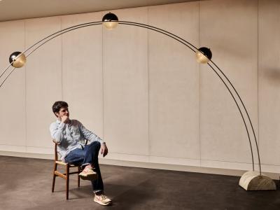 Duccio Trassinelli Monumental Ponte Arc Floor Lamp by Duccio Trassinelli for Sormani