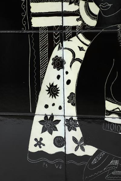 Due Donne Tiled Wall Panel
