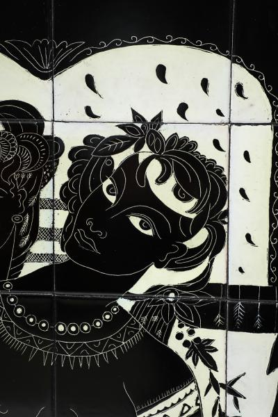 Due Donne Tiled Wall Panel