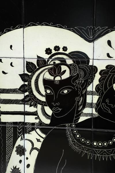 Due Donne Tiled Wall Panel