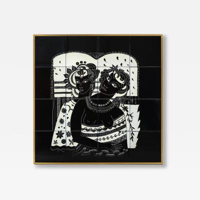Due Donne Tiled Wall Panel