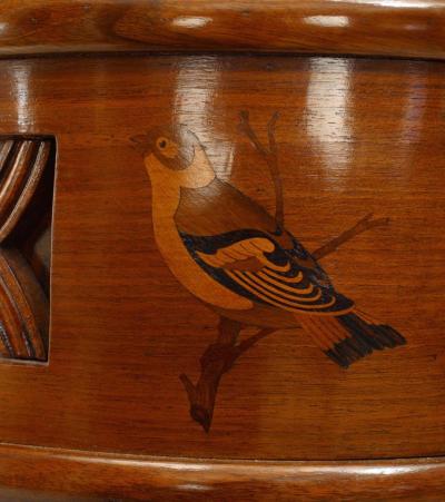 Duilio Cambellotti Italian Art Deco 1930 Rosewood Console Table