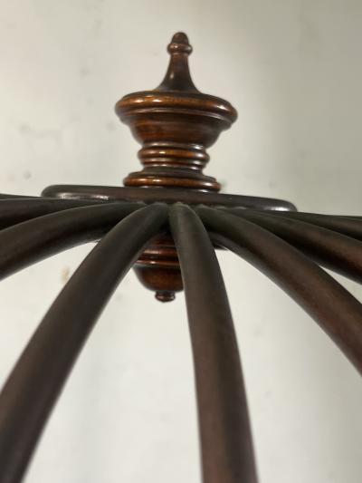 Duncan Phyfe ANTIQUE MAHOGANY DUNCAN PHYFE STYLE BIRDCAGE PLANTER