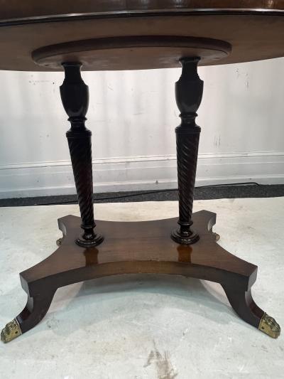 Duncan Phyfe ANTIQUE MAHOGANY DUNCAN PHYFE STYLE BIRDCAGE PLANTER