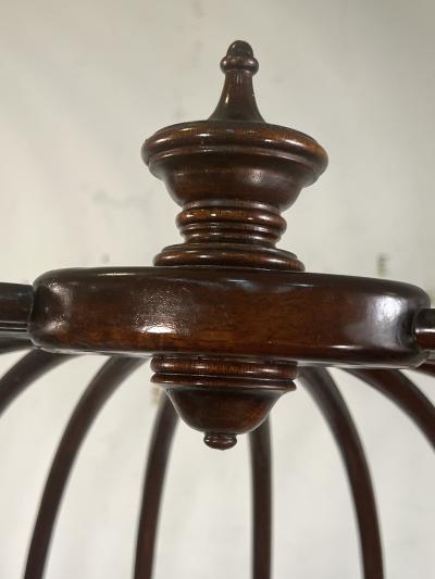 Duncan Phyfe ANTIQUE MAHOGANY DUNCAN PHYFE STYLE BIRDCAGE PLANTER