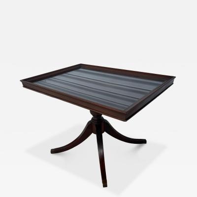 Duncan Phyfe Duncan Phyfe Mahogany Pedestal Side Table