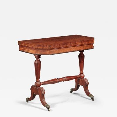 Duncan Phyfe FEDERAL MAHOGANY AND MAHOGANY VENEER CARD TABLE