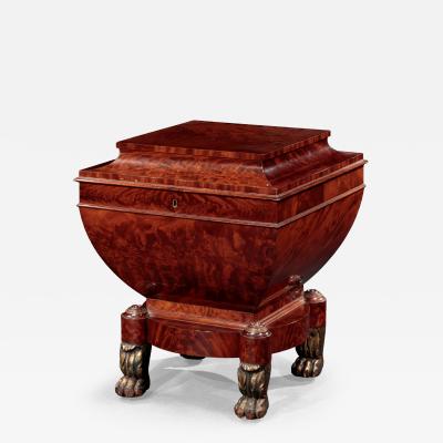 Duncan Phyfe Square Elliptic Sarcophagus Cellaret