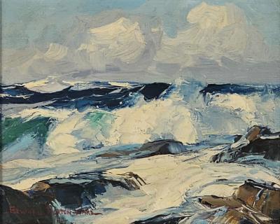 Duncans Reef Seascape by Edward Norton Ward