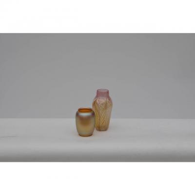 Durand Two Rare Art Glass Vases by Durand