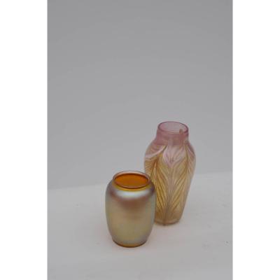 Durand Two Rare Art Glass Vases by Durand