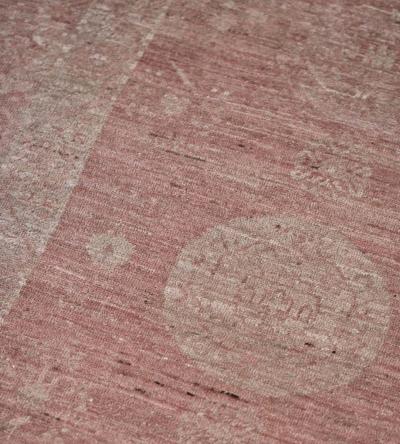 Dusty Rose Handwoven Revival Khotan Rug