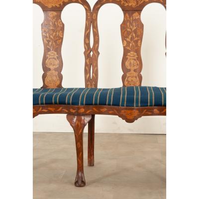 Dutch 18th Century Marquetry Settee