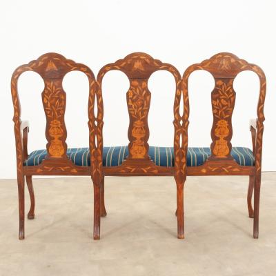 Dutch 18th Century Marquetry Settee
