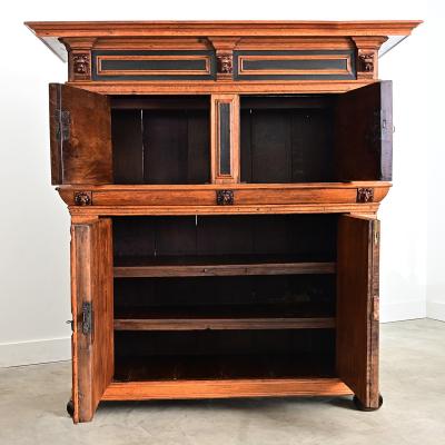 Dutch 18th Century Oak and Ebony Kussenkast