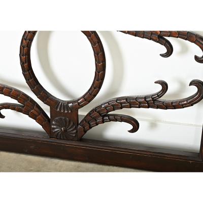 Dutch 19th Century Carved Mahogany Transom