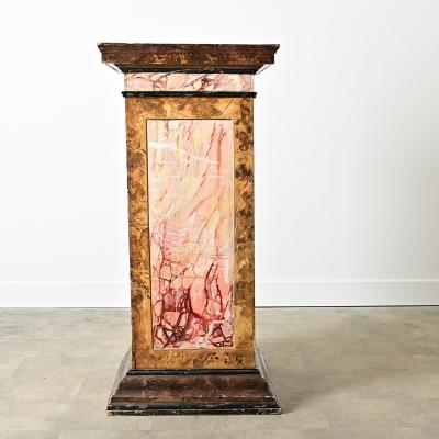 Dutch 19th Century Faux Marble Painted Column