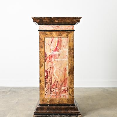 Dutch 19th Century Faux Marble Painted Column