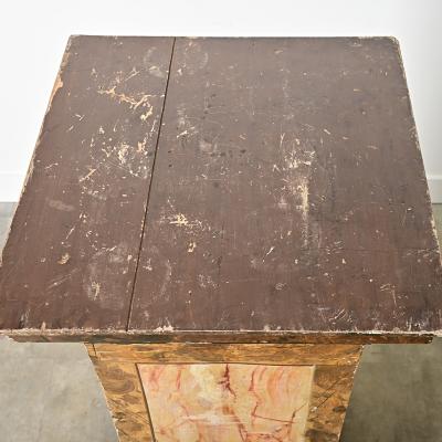 Dutch 19th Century Faux Marble Painted Column