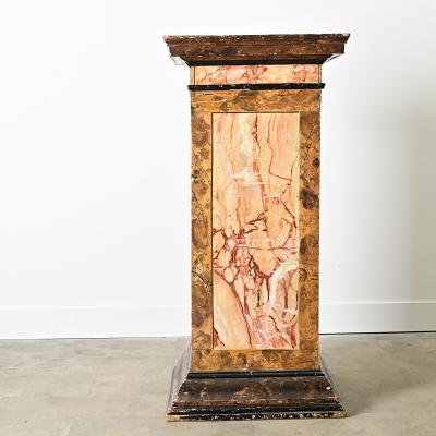 Dutch 19th Century Faux Marble Painted Column