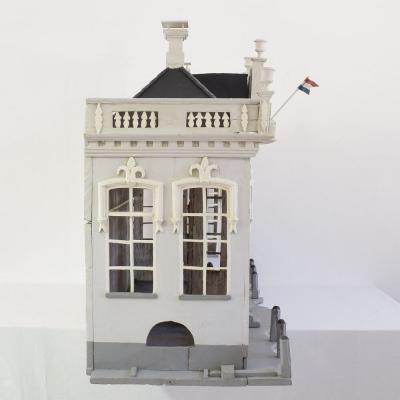 Dutch 19th Century Folk Art Architectural Miniature Mansion Pigeon Birdcage