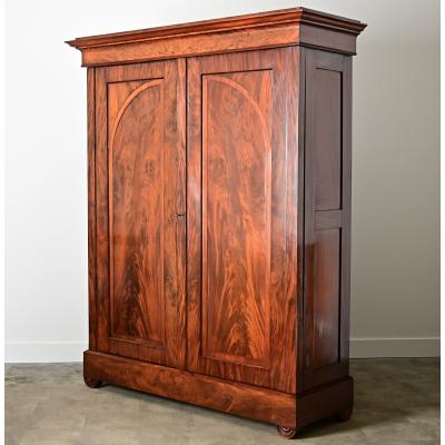 Dutch 19th Century Mahogany Armoire