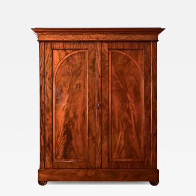 Dutch 19th Century Mahogany Armoire