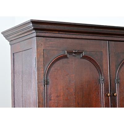 Dutch 19th Century Oak Armoire or Wardrobe