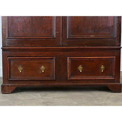 Dutch 19th Century Oak Armoire or Wardrobe