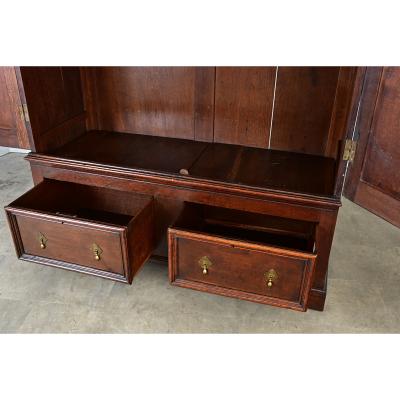 Dutch 19th Century Oak Armoire or Wardrobe