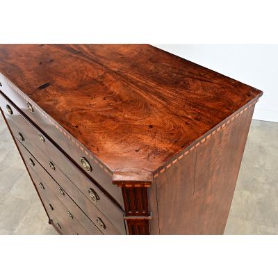 Dutch 19th Century Seven Drawer Mahogany Chest
