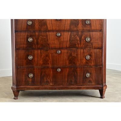 Dutch 19th Century Seven Drawer Mahogany Chest