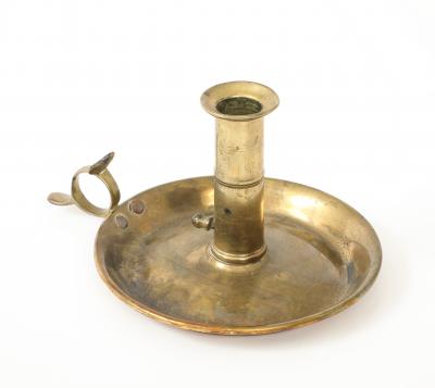 Dutch Antique Brass Candlestick