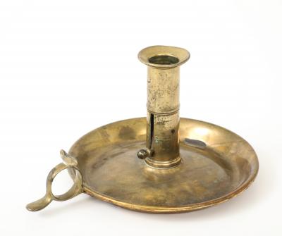 Dutch Antique Brass Candlestick