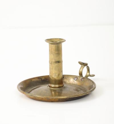 Dutch Antique Brass Candlestick