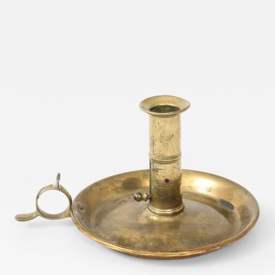 Dutch Antique Brass Candlestick