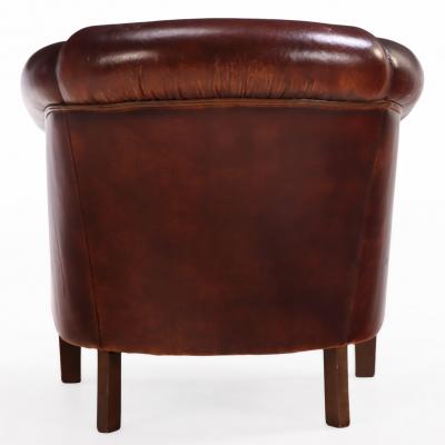 Dutch Art Deco style Leather Club Chair C 1950 