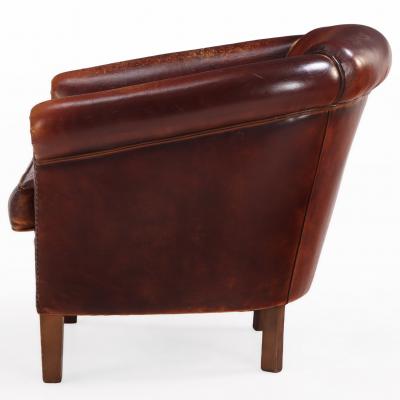 Dutch Art Deco style Leather Club Chair C 1950 