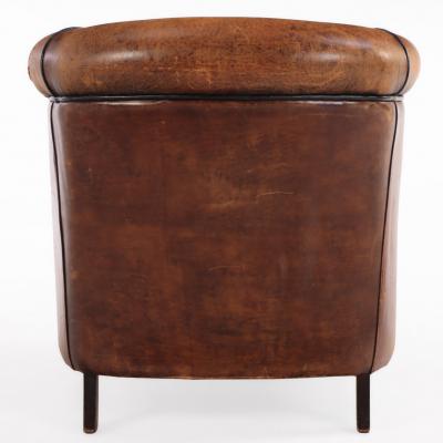 Dutch Art Deco style Leather Club Chair C 1960 