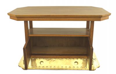 Dutch Arts Crafts Walnut Center Table