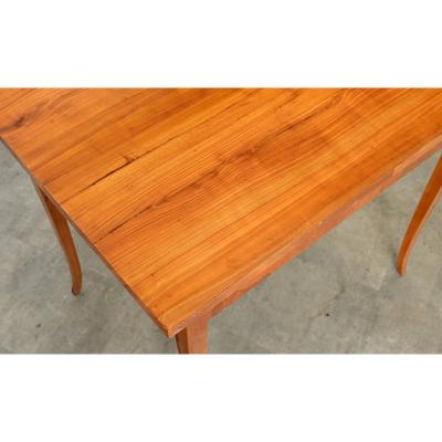 Dutch Biedermeier High Gloss Birch Center Table