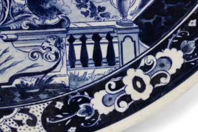 Dutch Blue and White Porcelain Wall Plaque