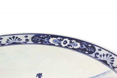 Dutch Blue and White Porcelain Wall Plaque