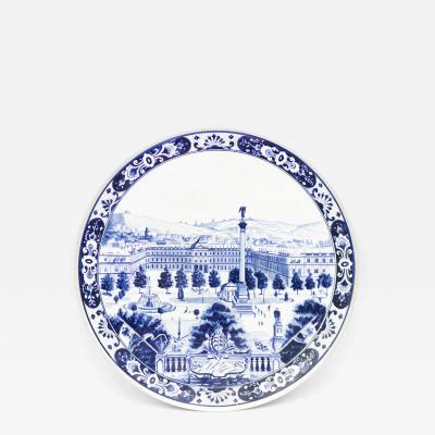 Dutch Blue and White Porcelain Wall Plaque