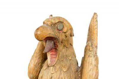 Dutch Carved Wooden Eagle Figure
