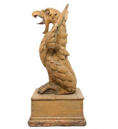Dutch Carved Wooden Eagle Figure