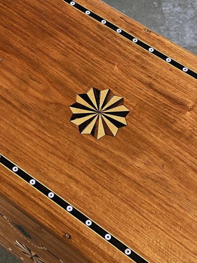 Dutch Colonial Inlaid Camphorwood Trunk Chest