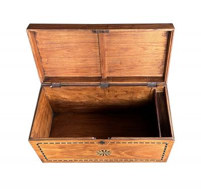 Dutch Colonial Inlaid Camphorwood Trunk Chest